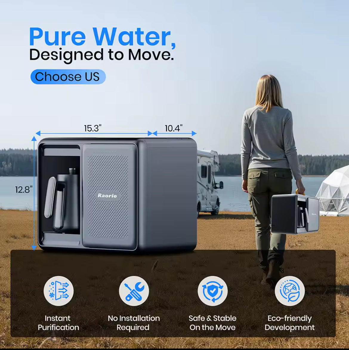 Portable Filtered Water Dispenser