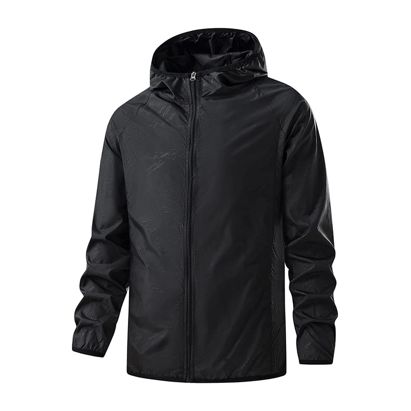 Men’S Women'S Hiking Jacket Waterproof Sun Protective Windbreaker Camping Climbing Rain Coat Unisex Portable Clothes