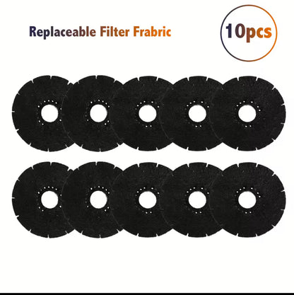 Smokeless ash tray with replacement filters