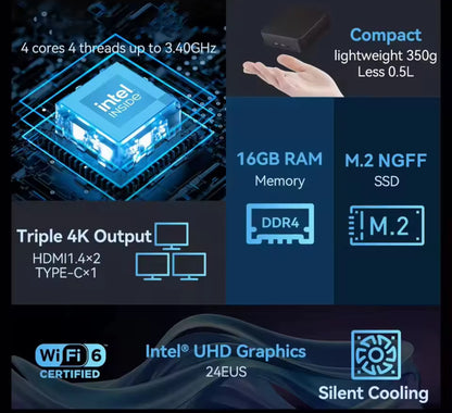 Mini Gaming Desktop PC Core i9 16GB Ram