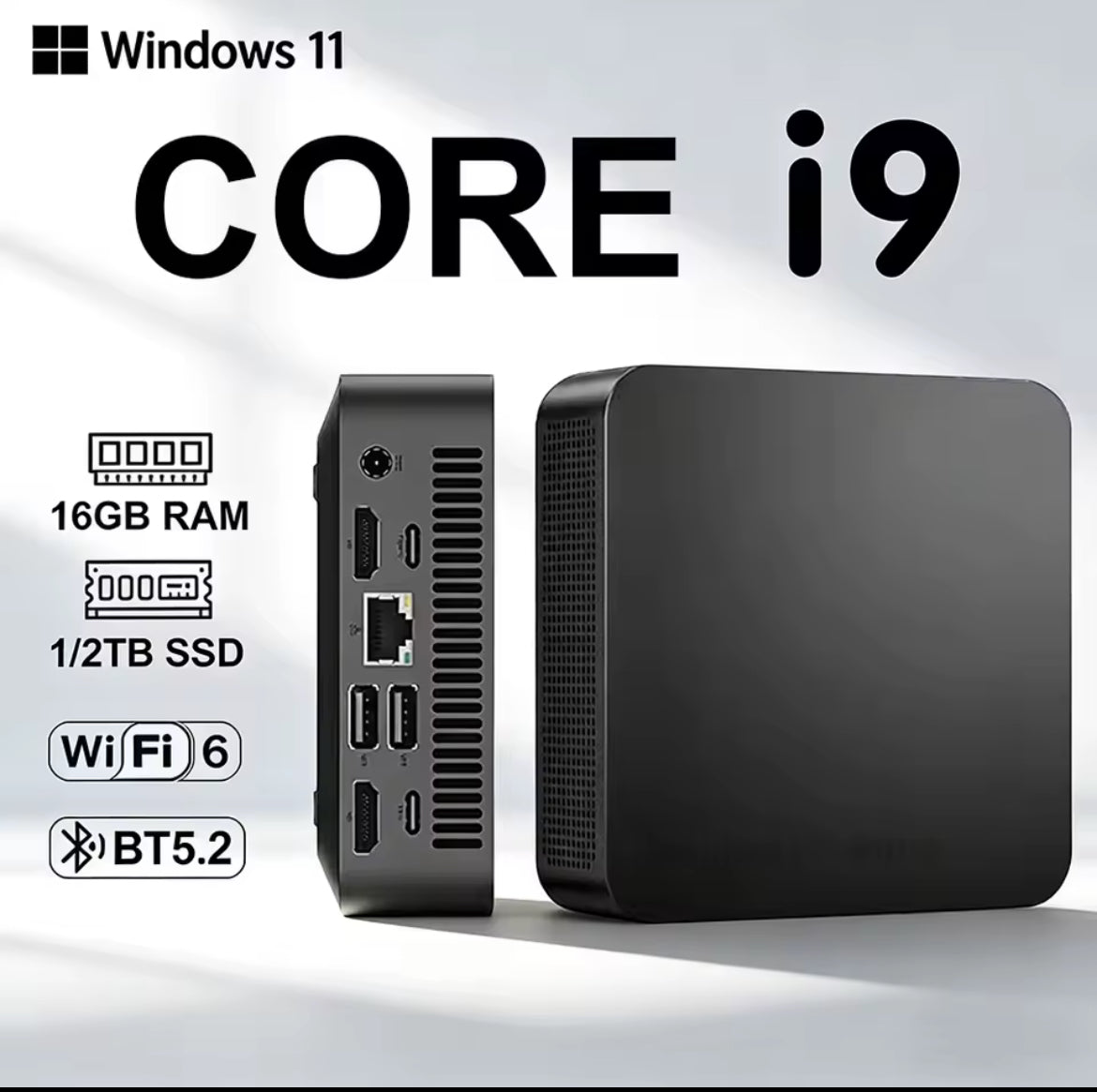 Mini Gaming Desktop PC Core i9 16GB Ram