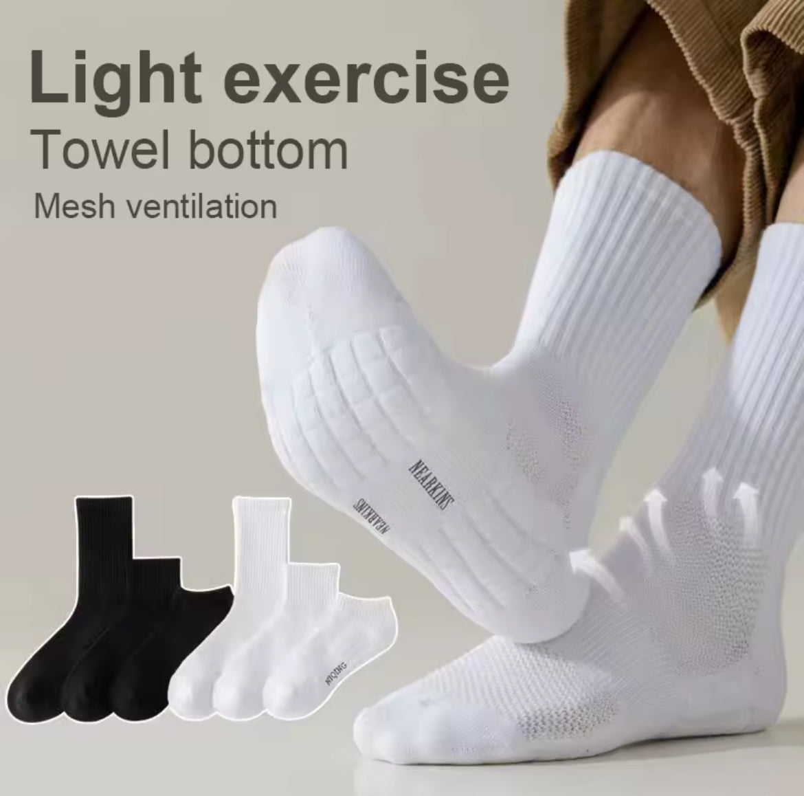 Cushioned Sweatproof Socks