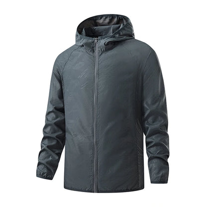 Men’S Women'S Hiking Jacket Waterproof Sun Protective Windbreaker Camping Climbing Rain Coat Unisex Portable Clothes