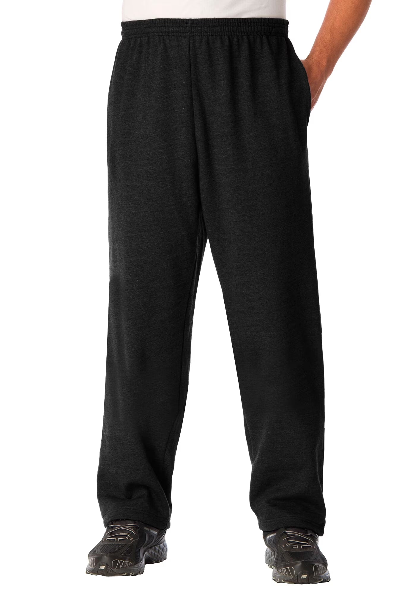 Men'S Big & Tall Men’S Big & Tall Fleece Open-Bottom Sweatpants