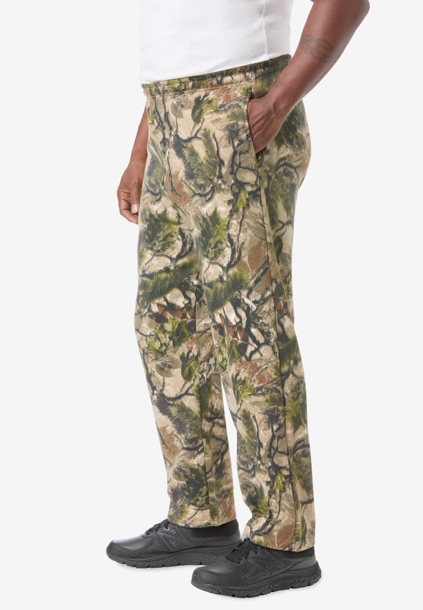 Men'S Big & Tall Men’S Big & Tall Fleece Open-Bottom Sweatpants